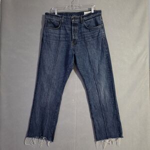 Imogene + Willie Womens Wyatt Montrose High Rise Raw Hem Denim Jeans Size 32